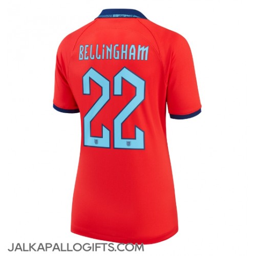 Englanti Jude Bellingham #22 Vieraspaita Naiset MM-kisat 2022 Lyhythihainen